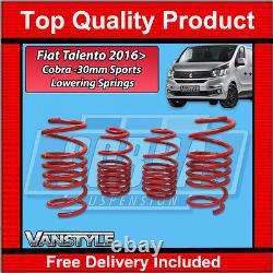 Fits Fiat Talento 2016 Cobra Lowering Springs -30mm Sports Performance Lower