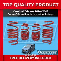 Fits Vauxhall Opel Vivaro 1419 Cobra Lowering Springs -30mm Sports Performance
