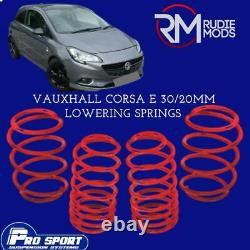 ProSport 30/20mm Lowering Springs for Vauxhall Corsa E Authorised Dealer 131154