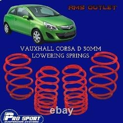 ProSport 30mm Lowering Springs for Vauxhall Corsa D Lifetime Warranty 131152