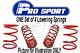 ProSport Lowering Springs for AUDI A5 Sportback 1.8/2.0TFSI 2.0TDi B8/8T 2009-17