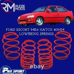 ProSport Lowering Springs for Ford Escort MK6 Hatch Authorised Dealer