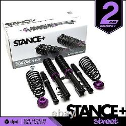 Stance+ Street Coilovers Suspension Kit Fiat 500 1.0 1.2 1.3 1.4 Abarth (07-19)